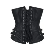 Pat Sheep Nappa Leather Underbust Corset - Image 2