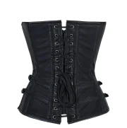 Wozniacki Gothic Faux Leather Corset - Image 2