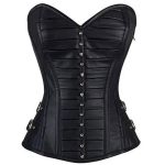 Wozniacki Gothic Faux Leather Corset